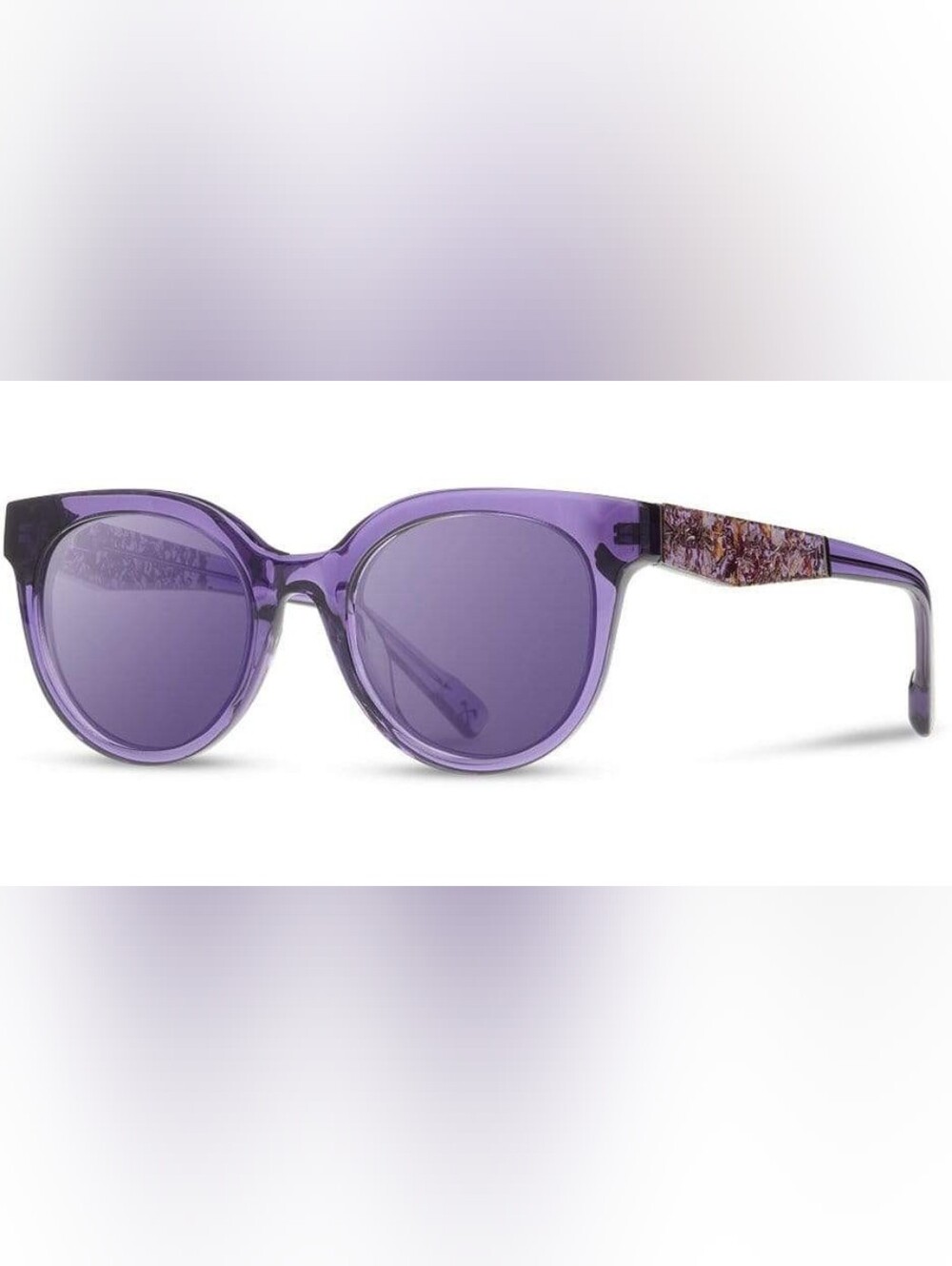 Shwood Paisley Polarized Violet Acetate Sunglasses
